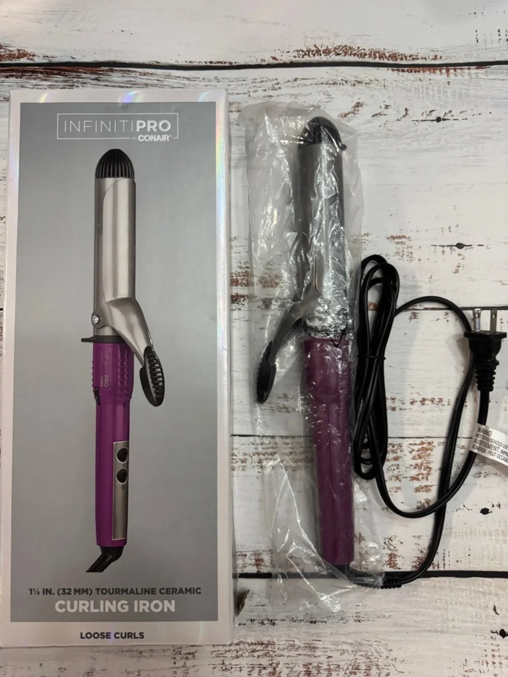 InfinitiPRO by Conair 1¼” Curling Iron Tourmaline Ceramic | NEW Open Box - Picture 2 of 2